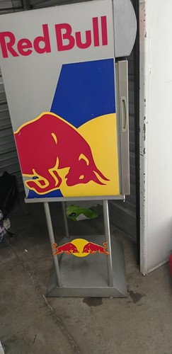 Red bull mini fridge - red,